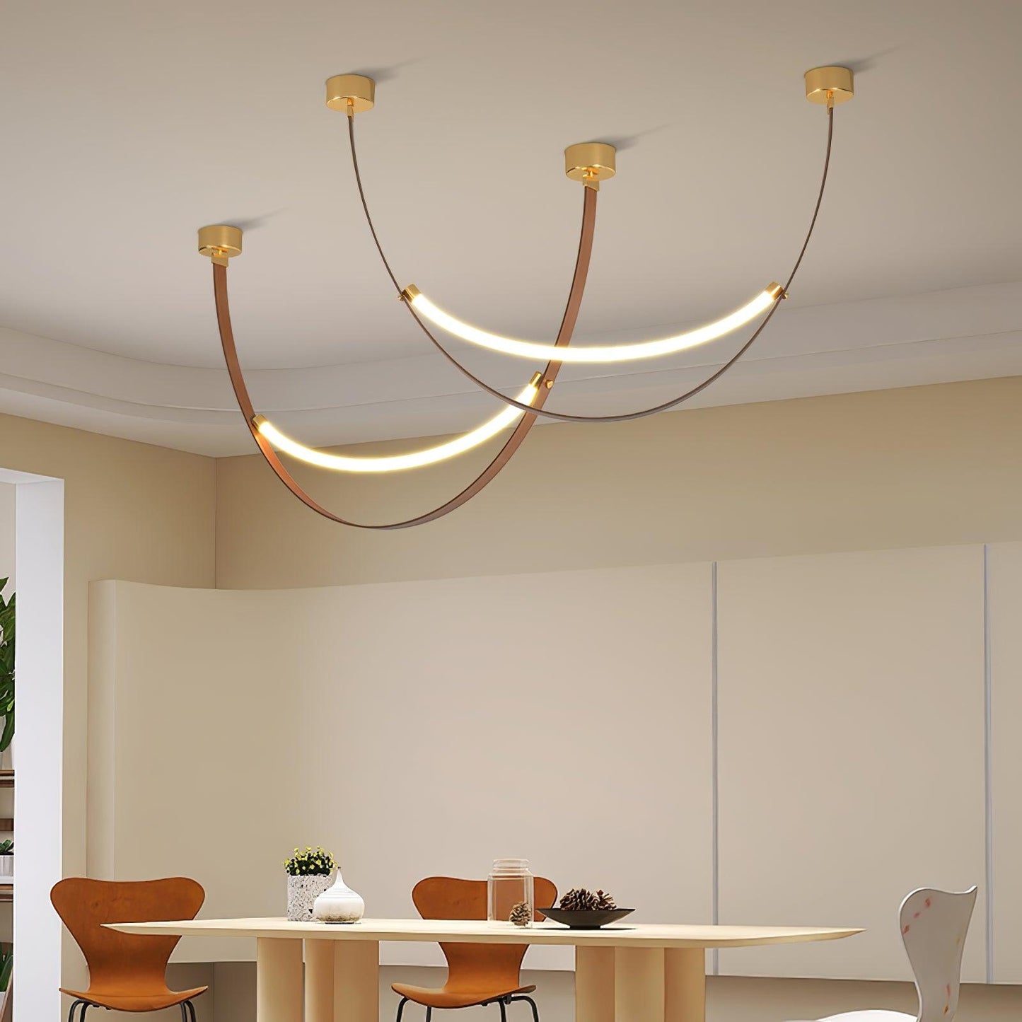 Belt Pendant Lamp Chandelier