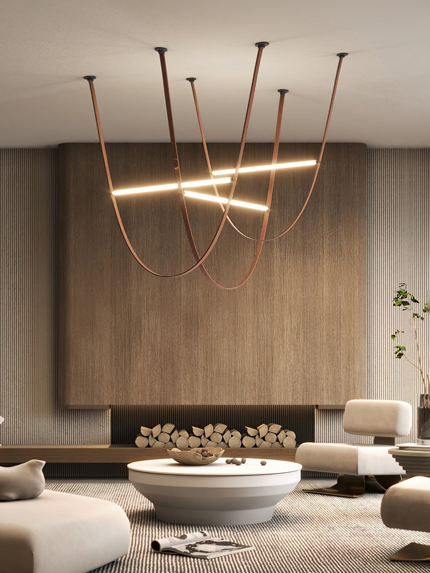 Belt Pendant Lamp Chandelier