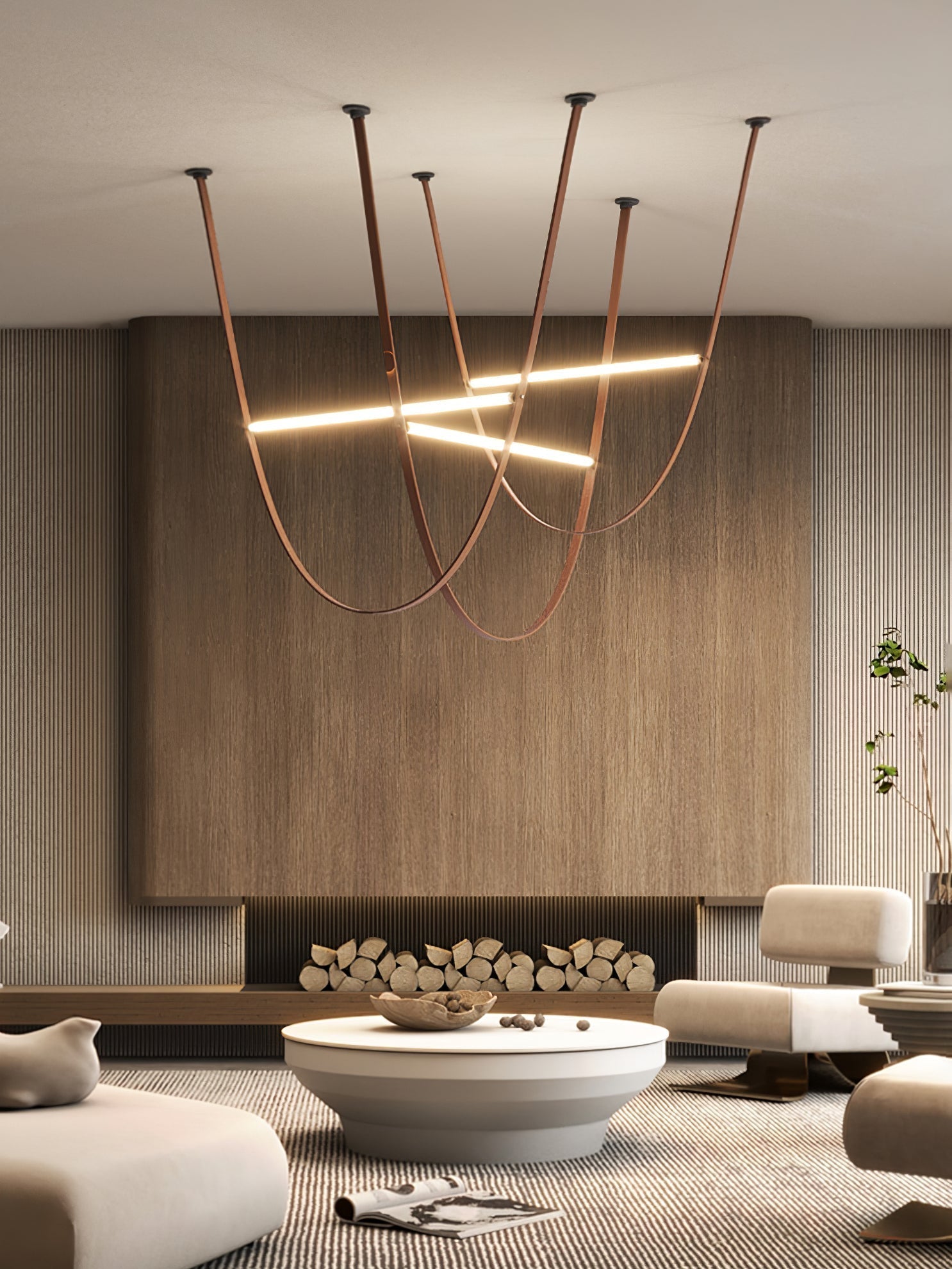Belt Pendant Lamp Chandelier