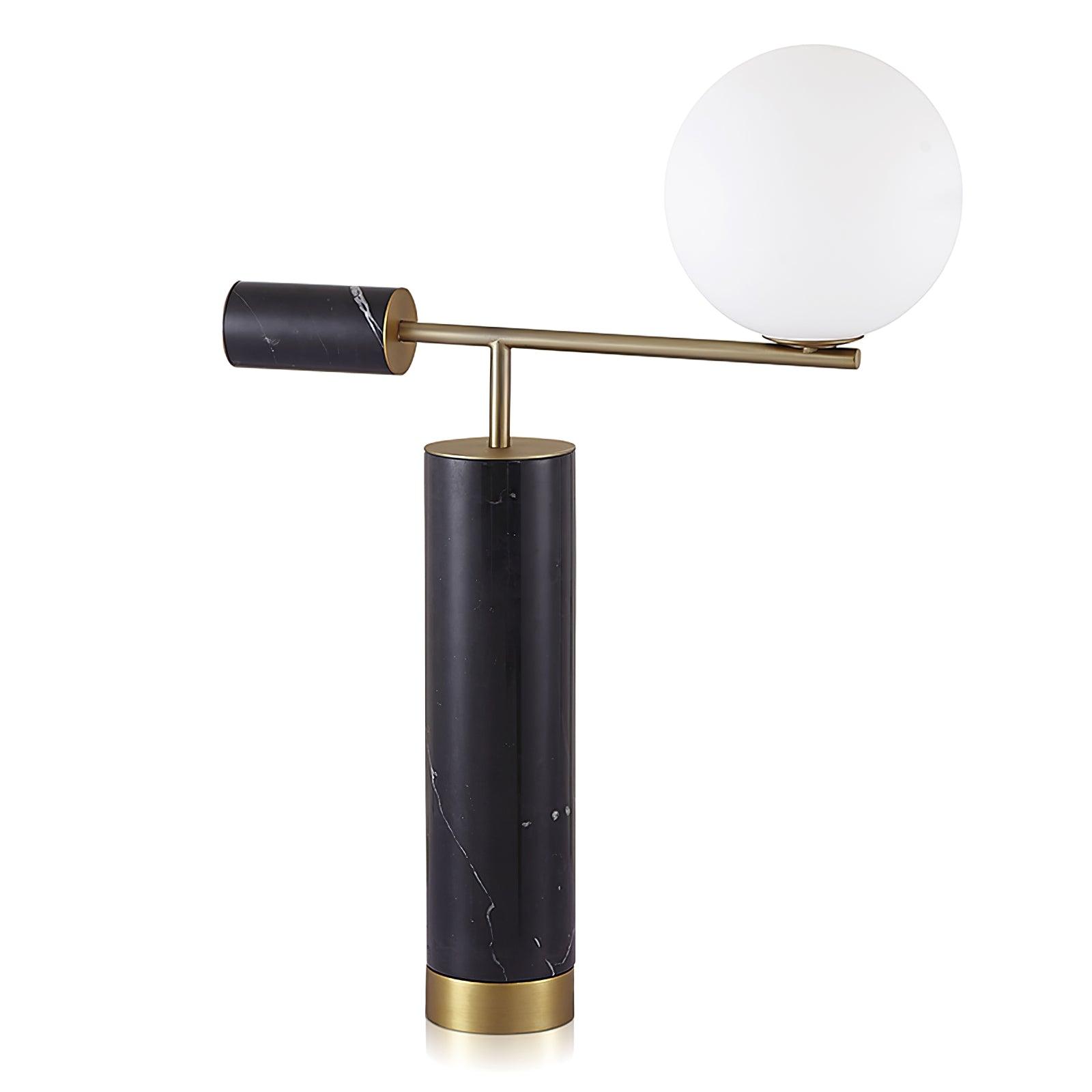 Bendik Ceramic Desk Lamp Dia 19.7″ x H 25.2″ / Dia 50cm x H 64cm / Black + Gold / US plug Table lamp