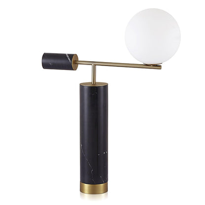 Bendik Ceramic Desk Lamp Dia 19.7″ x H 25.2″ / Dia 50cm x H 64cm / Black + Gold / US plug Table lamp
