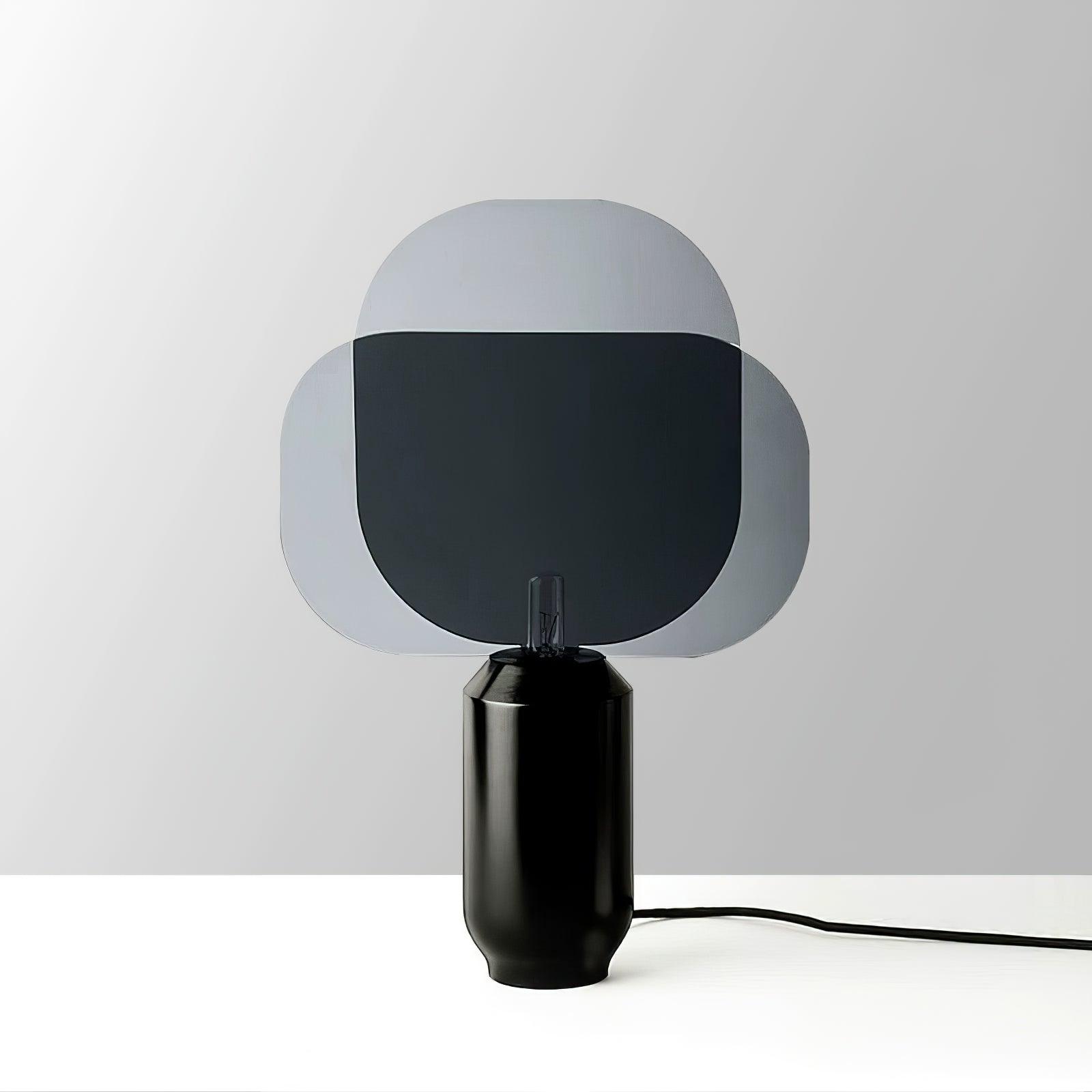 Bery Table Lamp Dia 13.7″ x H 20.4″ / Dia 35cm x H 52cm / Black+ Smoke gray / US plug Table lamp