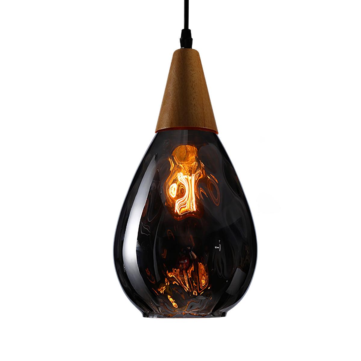 Besnier Glass Pendant Light Dia 6.3″ x H 8.3″ / Dia 16cm x H 21cm / Smokey gray Pendant light