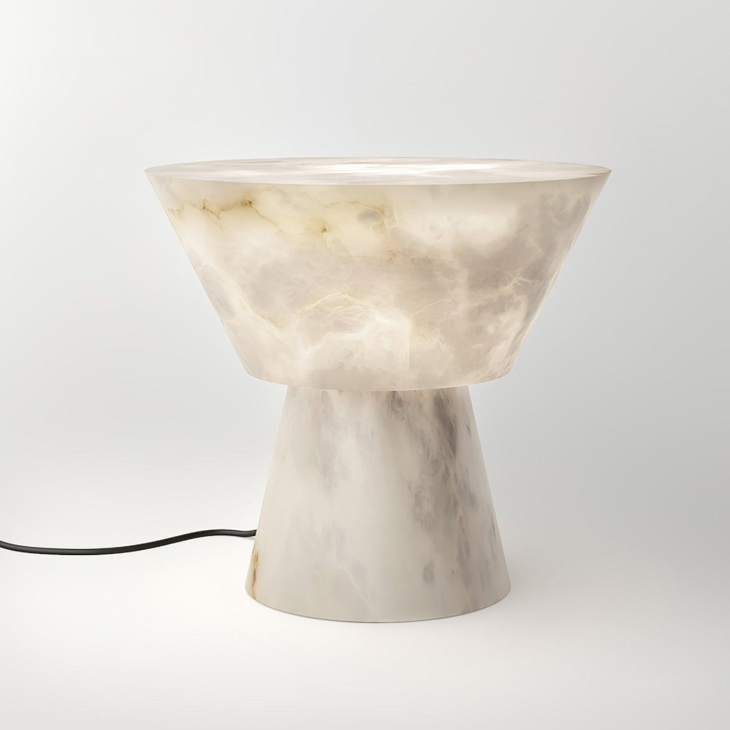 Beta Marble Table Lamp Dia 11″ x H 11″ / Dia 28cm x H 28cm / White / US Plug Table lamp