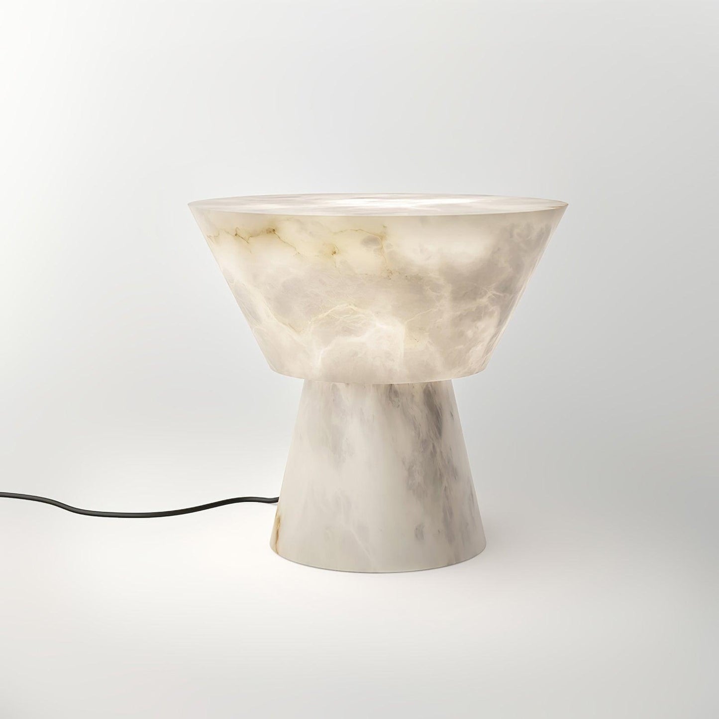 Beta Marble Table Lamp Dia 7.9″ x H 7.9″ / Dia 20cm x H 20cm / White / US Plug Table lamp