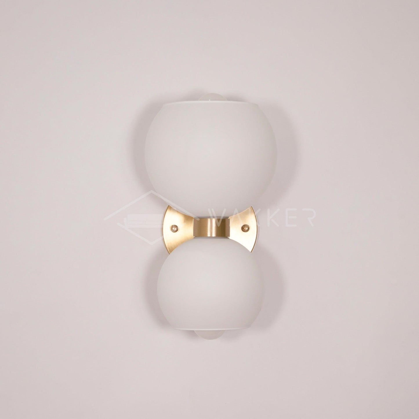 Betty Wall Lamp Dia 5.9″ x H 9.8″ / Dia 15cm x H 25cm / Brass / White Wall lamp