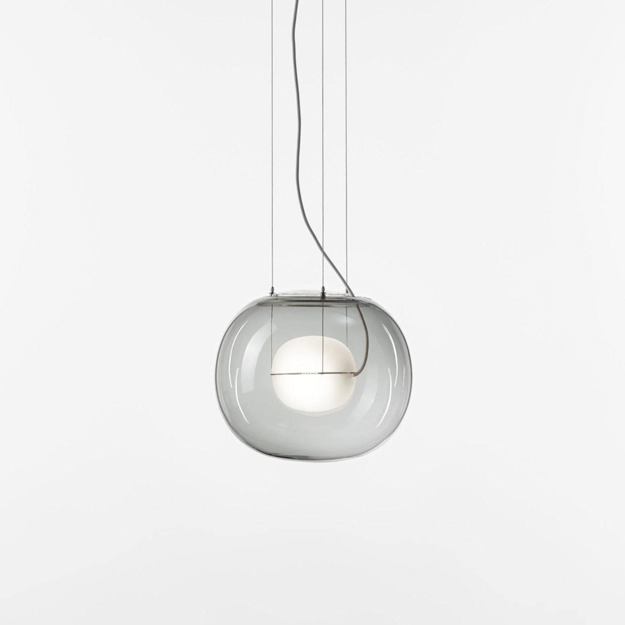 Levita Orb Pendant Light ? 11.8″ x H 10.2″ / Dia 30cm x H 26cm / Grey + White 1001 Pendant light