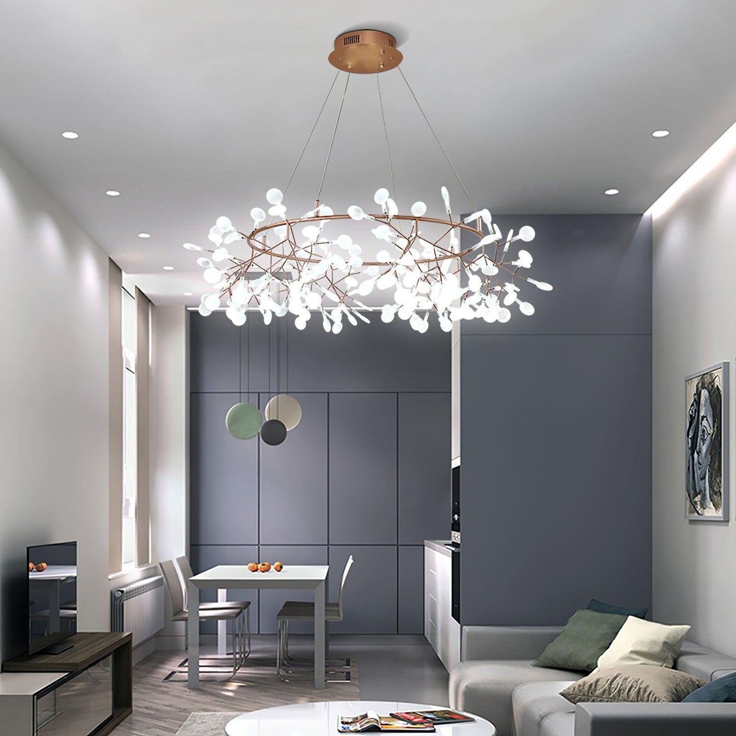 Big O Firefly LED Chandelier Chandelier
