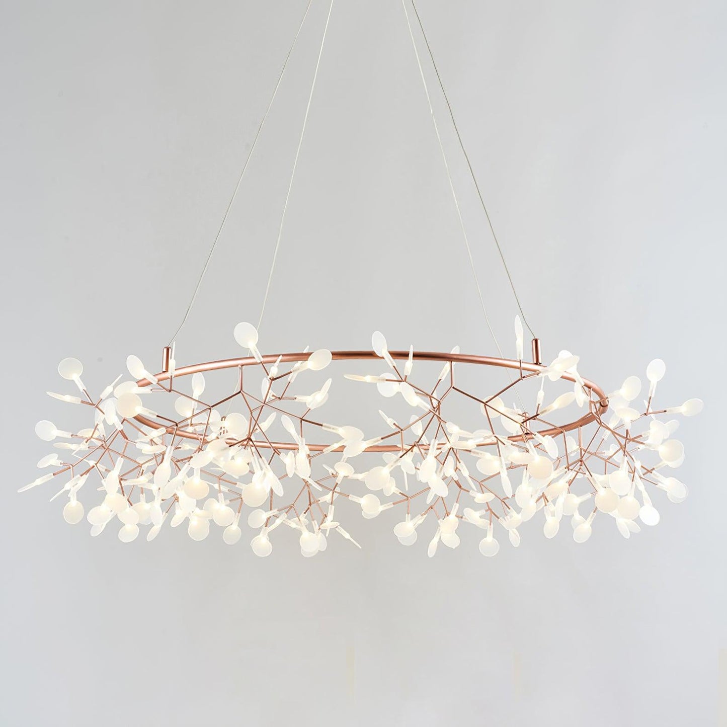 Big O Firefly LED Chandelier 324heads ? 82.7″ x H 11.8″ / Dia 210cm x H 35cm / Warm Light / Wall switch Chandelier