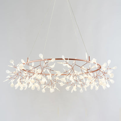 Big O Firefly LED Chandelier 324heads ? 82.7″ x H 11.8″ / Dia 210cm x H 35cm / Warm Light / Wall switch Chandelier