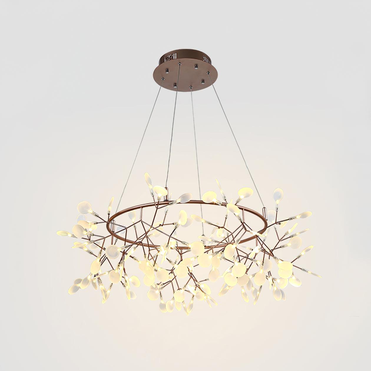 Big O Firefly LED Chandelier 108heads ? 31.5″ x H 11.8″ / Dia 80cm x H 30cm / Warm Light / Wall switch Chandelier