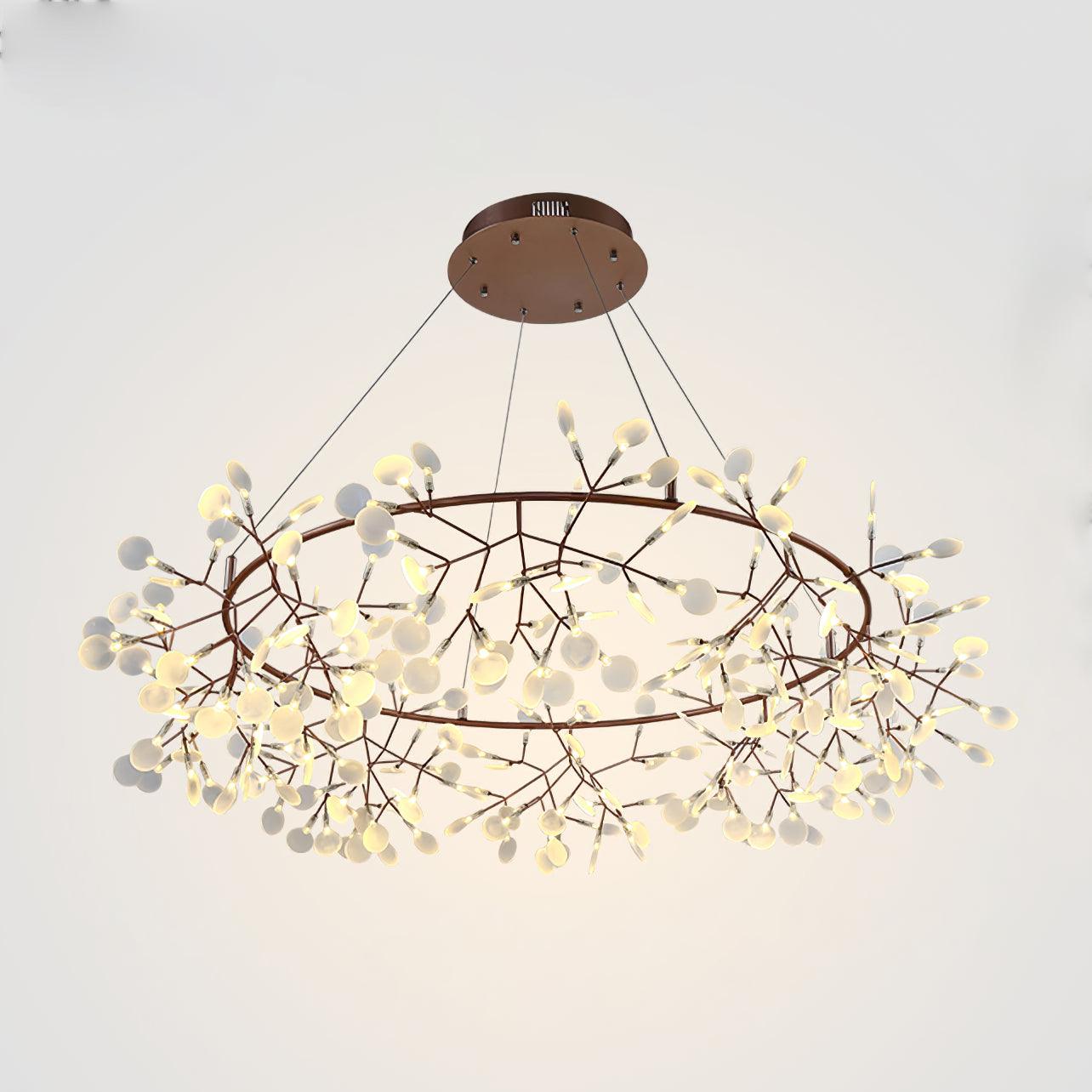 Big O Firefly LED Chandelier 162heads ? 49.2″ x H 11.8″ / Dia 125cm x H 35cm / Warm Light / Wall switch Chandelier
