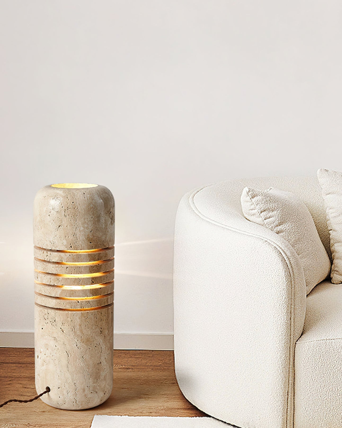 Big Stone Bucket Floor Lamp Floor lamp