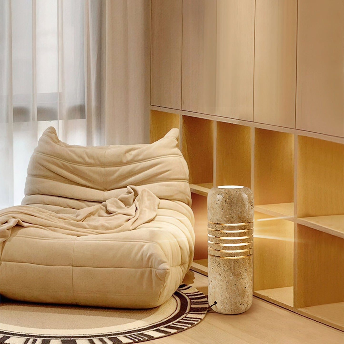 Big Stone Bucket Floor Lamp Floor lamp
