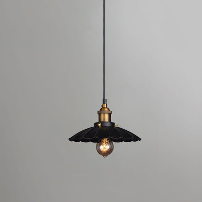 Black Skirt Pendant Light Dia 9.8″ x H 5.5″ / Dia 25cm x H 14cm / Gold & Black Pendant light