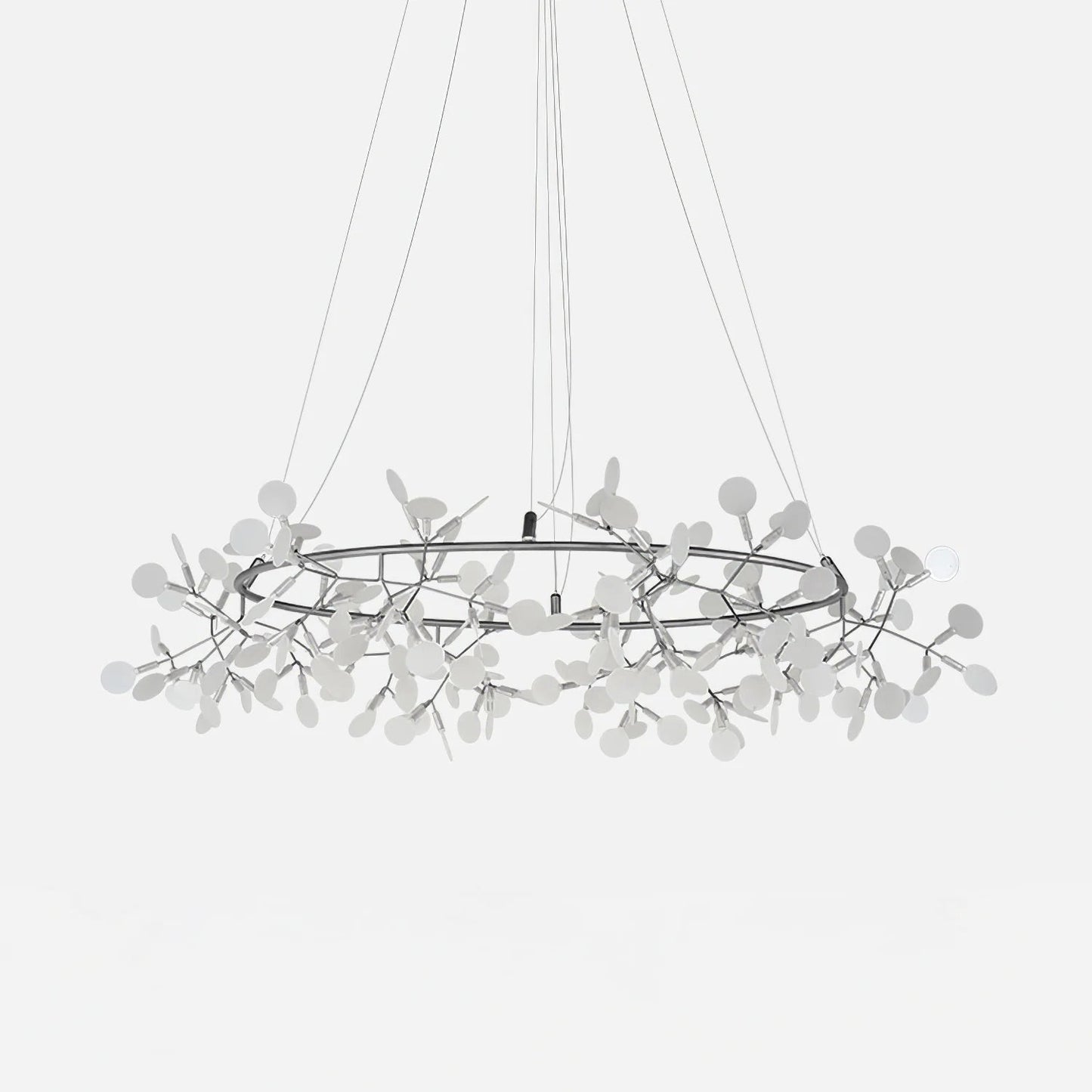 Black Big O Firefly LED Chandelier 243heads Dia 70.9″ x H 11.8″ / Dia 180cm x H 35cm / Warm Light / Wall switch Chandelier