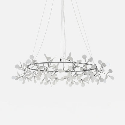 Black Big O Firefly LED Chandelier 243heads Dia 70.9″ x H 11.8″ / Dia 180cm x H 35cm / Warm Light / Wall switch Chandelier