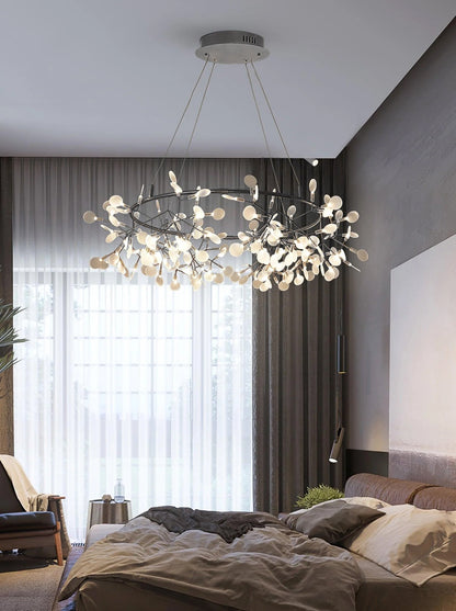 Black Big O Firefly LED Chandelier Chandelier