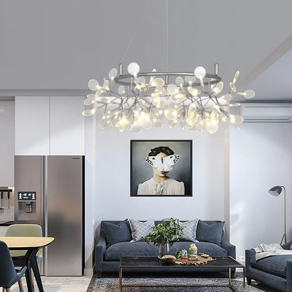 Black Big O Firefly LED Chandelier Chandelier