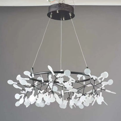 Black Big O Firefly LED Chandelier Chandelier