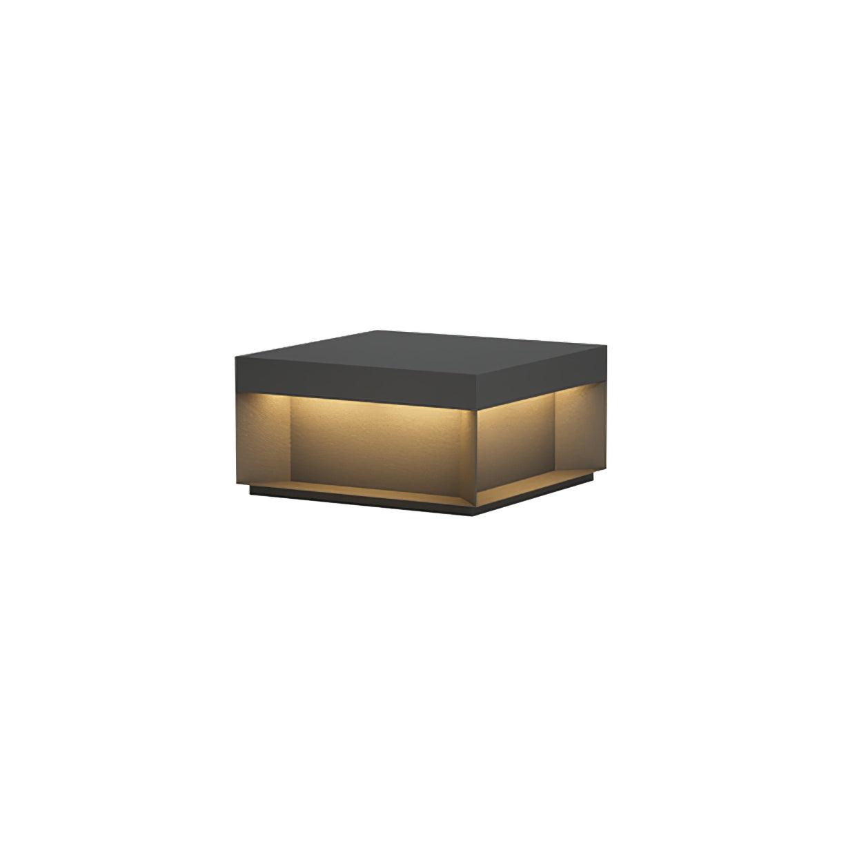 Black Box Outdoor Post Light L 15.7″ x W 15.7″ x H 7.9″ / L 40cm x W 40cm x H 20cm / Model A: Wired Version / Warm