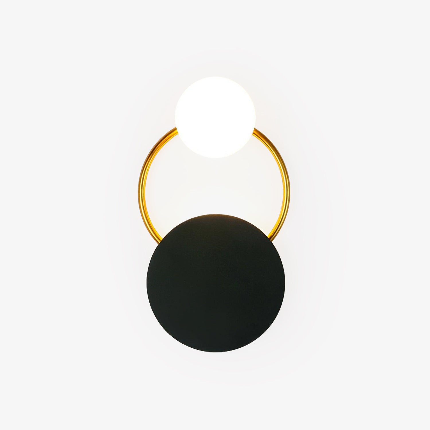 Black Circular Rings Wall Lamp Wall lamp