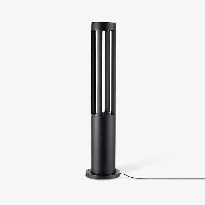 Black Cylindrical Garden Outdoor Light Floor lamp