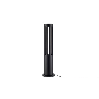 Black Cylindrical Garden Outdoor Light Dia 4.1″ x H 15.7″ / Dia 10.5cm x H 40cm / Black / Warm Light Floor lamp