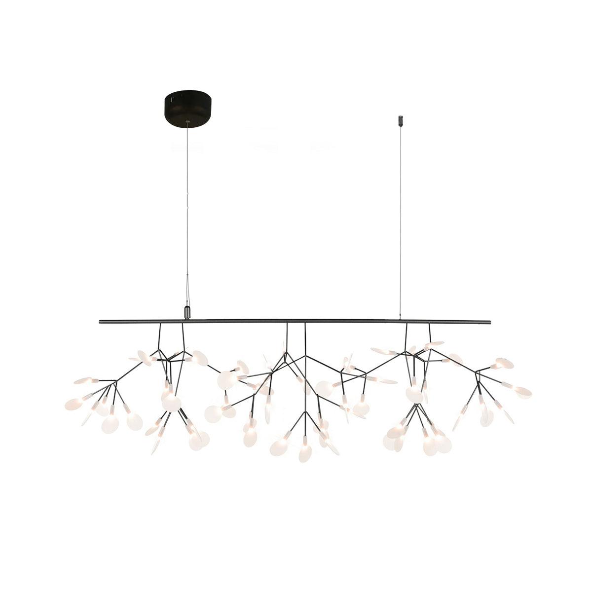 Black Firefly LED Chandelier 81 heads ? 39.3″ x W 15.7″ / Dia 100cm x W 40cm / Warm Light / Wall switch Chandelier