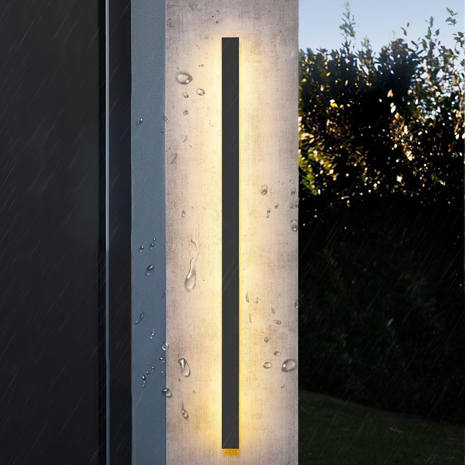 Long Strip Outdoor Sconce Solar Power Wall lamp