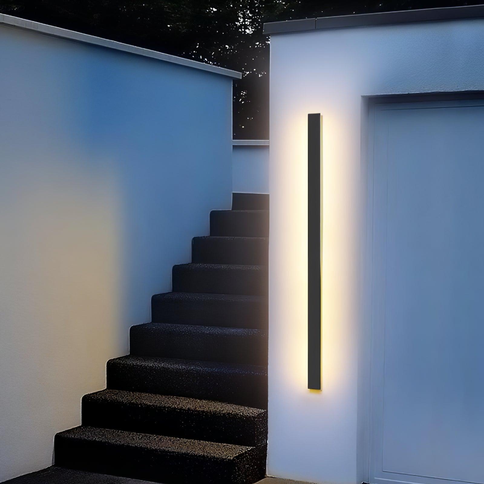 Long Strip Outdoor Sconce Solar Power Wall lamp