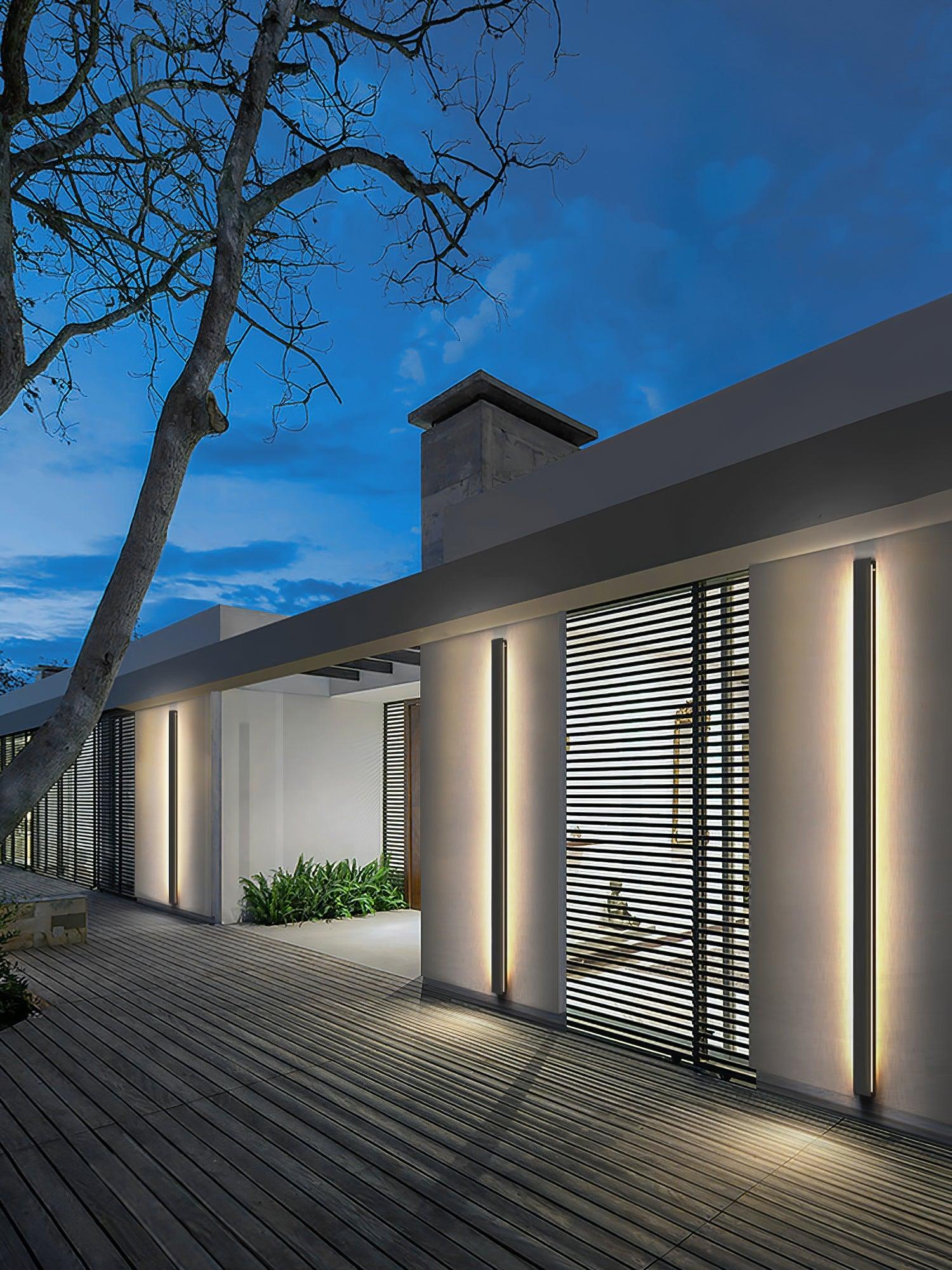 Long Strip Solar Outdoor Sconce Wall lamp