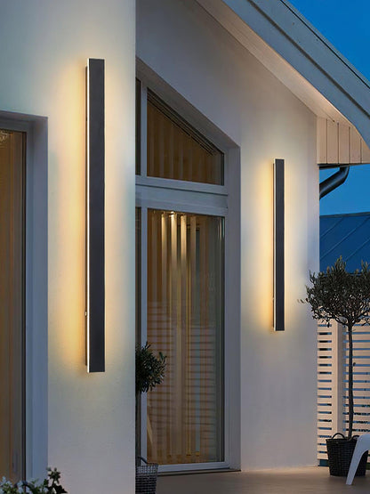 Long Strip Solar Outdoor Sconce Wall lamp