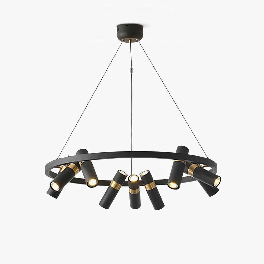 Black Mutil Pipe Chandelier Chandelier