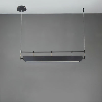 Black Roof LED Chandelier L 39.4’’ x H 59’’ / L 100cm x H 150cm / Black / Three-Color Changing Light Chandelier