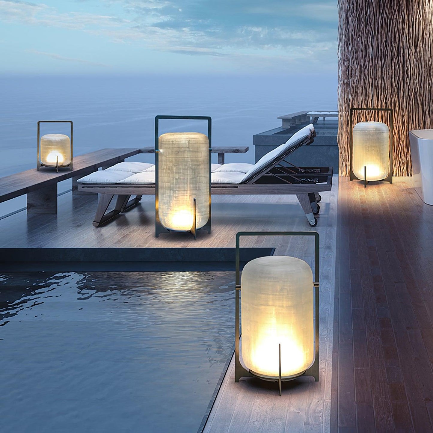 Black Twilight Lantern Table Lamp Table lamp