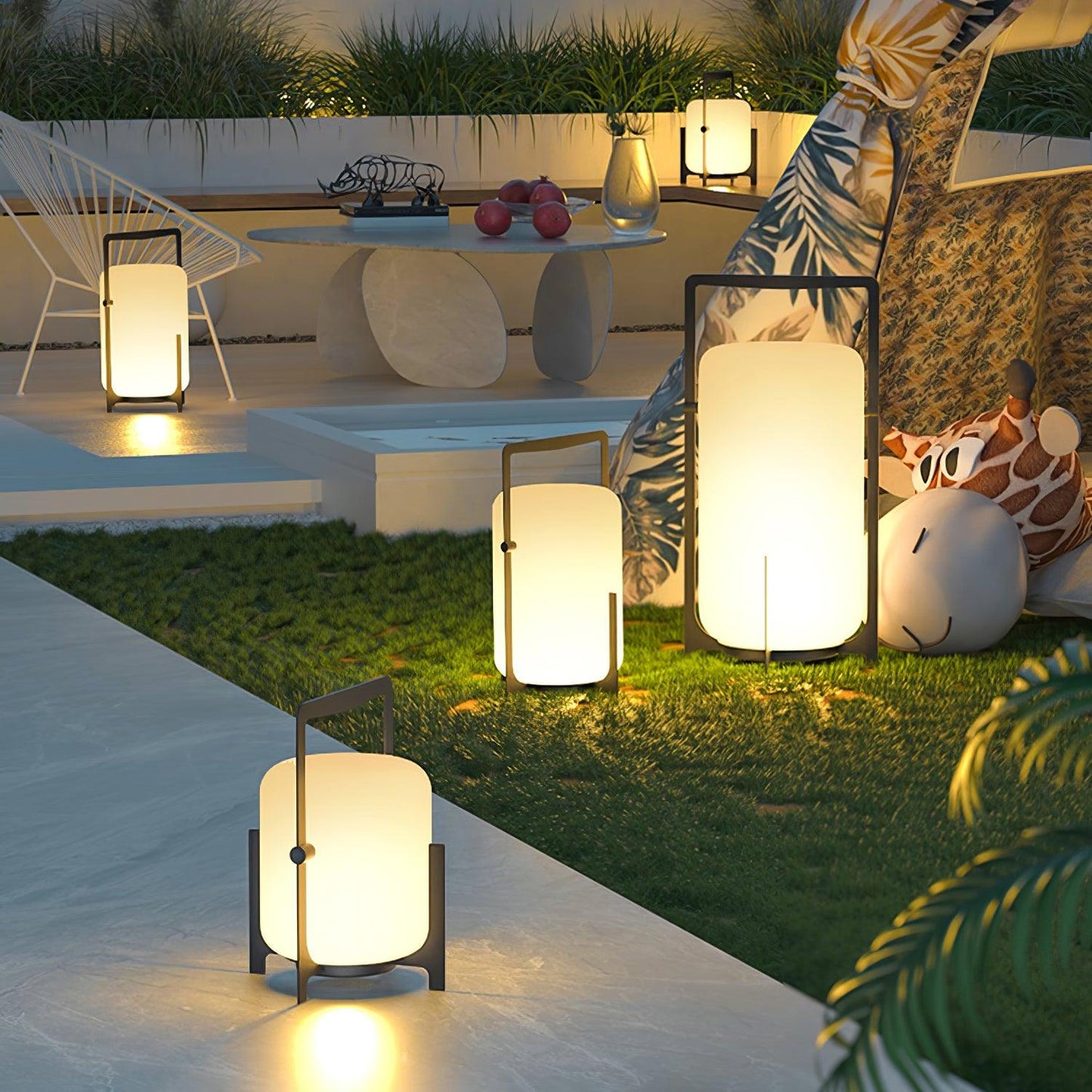 Black Twilight Lantern Table Lamp Table lamp