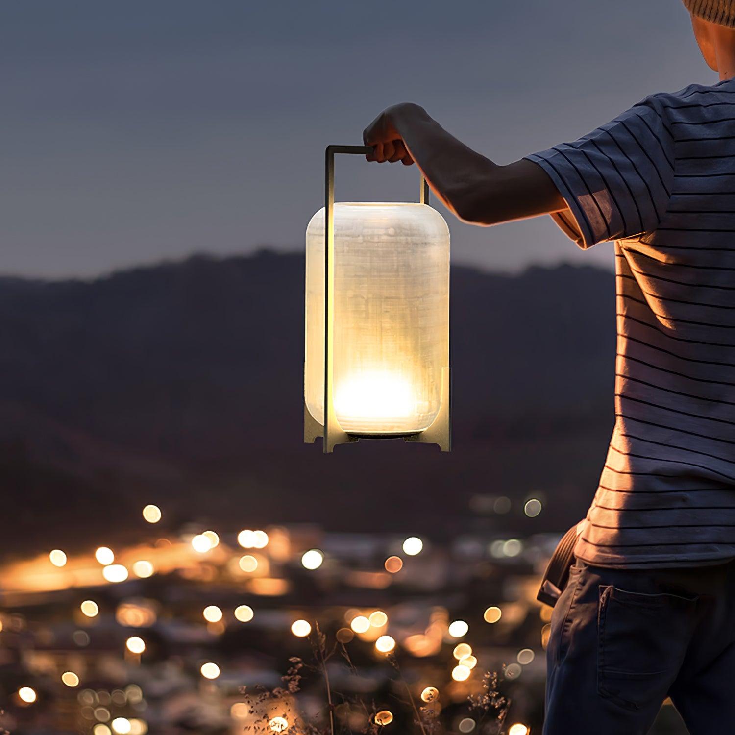 Black Twilight Lantern Table Lamp Table lamp