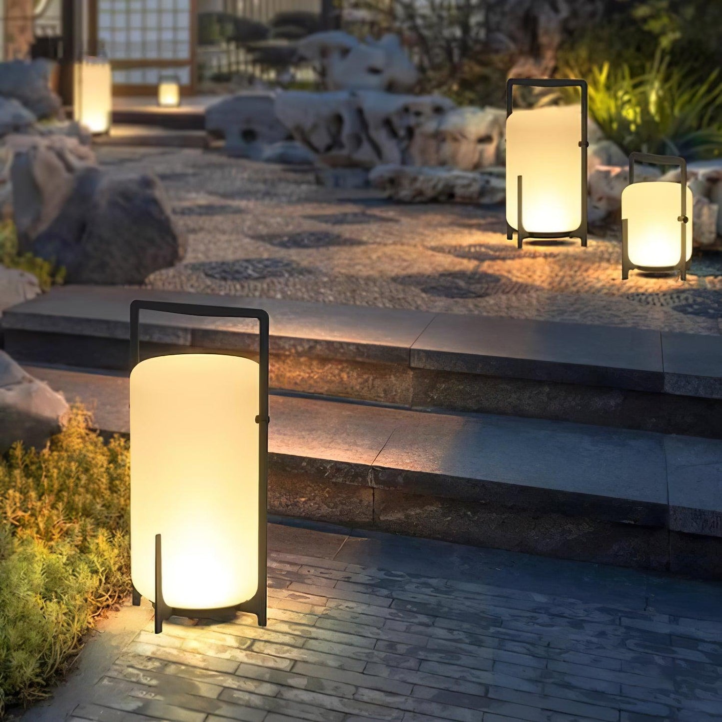 Black Twilight Lantern Table Lamp Table lamp