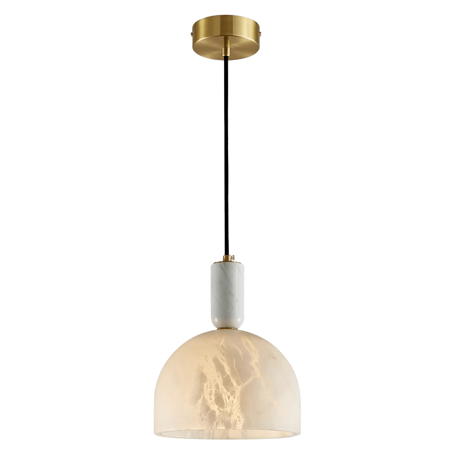 Blair Alabaster Pendant Light Dia 7.9″ x H 5.7″ / Dia 20cm x H 14.5cm / White Pendant light