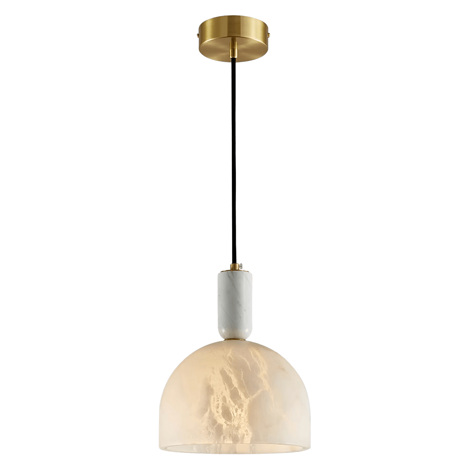 Blair Alabaster Pendant Light Dia 7.9″ x H 5.7″ / Dia 20cm x H 14.5cm / White Pendant light