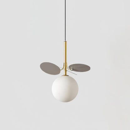 Blanca Pendant Light Dia 7.9″ x H 8.7″ / Dia 20cm x H 22cm / Gold + Grey Pendant light