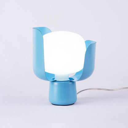 Petals Glass Table Lamp ? 5.9″ x H 9.4″ / Dia 15cm x H 24cm / Blue / US Plug Table lamp