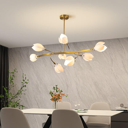 Porcelain Magnolia Chandelier Chandelier