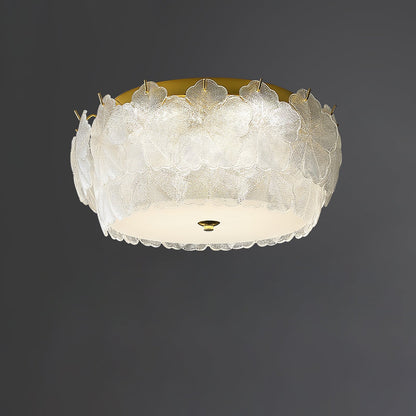 Blossom Cluster Ceiling Light Dia 19.7″ x H 9.1″ / Dia 50cm x H 23cm / Gold & White Ceiling lamp