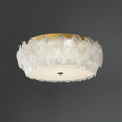 Blossom Cluster Ceiling Light Dia 23.6″ x H 9.4″ / Dia 60cm x H 24cm / Gold & White Ceiling lamp