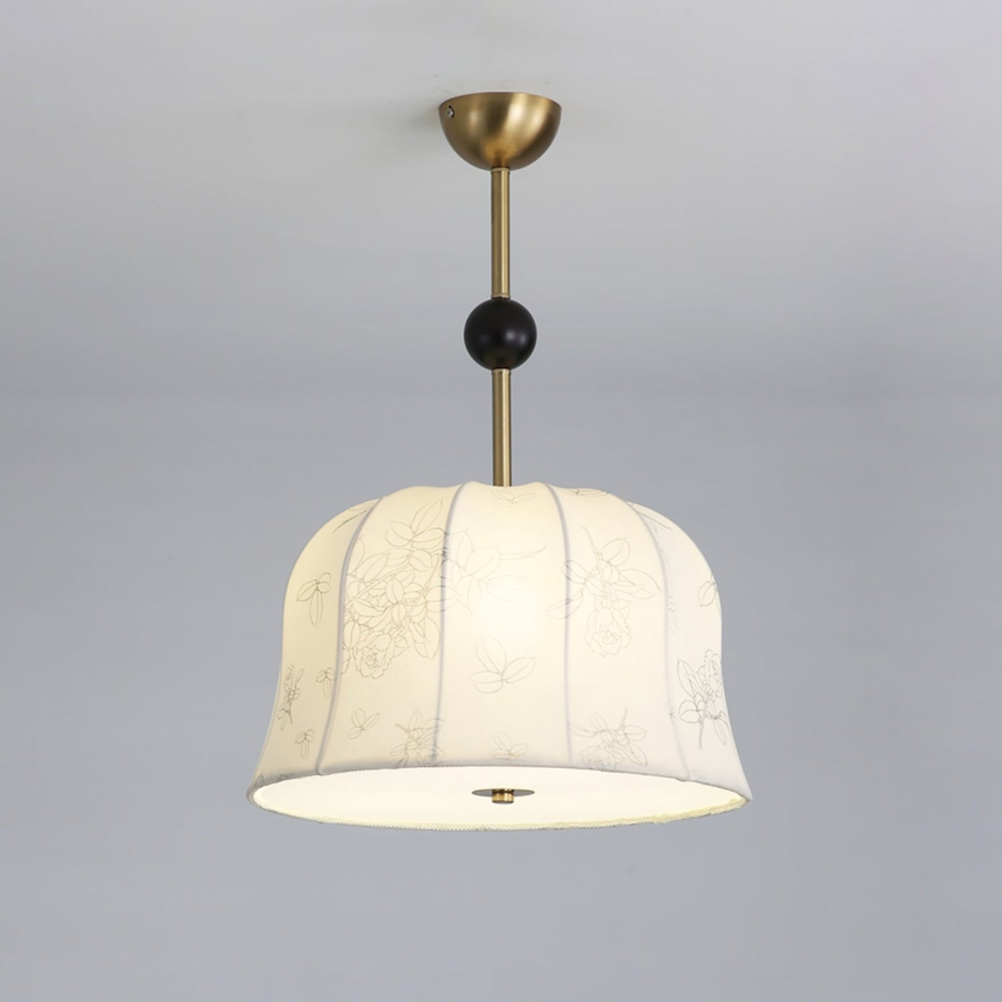 Blossom Curve Pendant Lamp Dia 23.6″ x H 9.8″ / Gold & White Pendant light