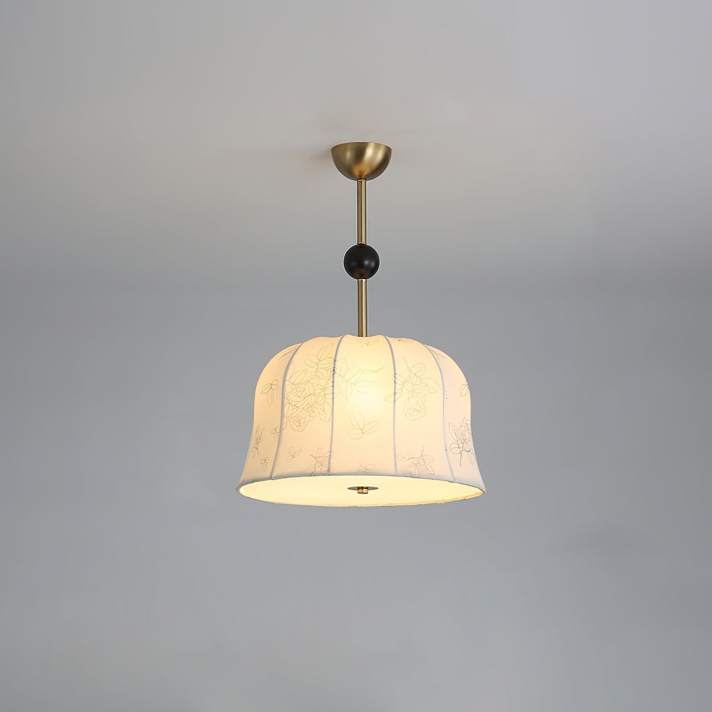 Blossom Curve Pendant Lamp Dia 15.7″ x H 9.8″ / Gold & White Pendant light