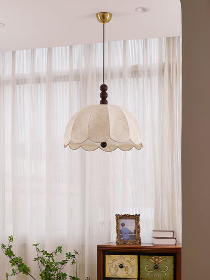 Blossom Fabric Pendant Light Dia 21.7″ x H 10.6″ / Dia 55cm x H 27cm / Beige Pendant light