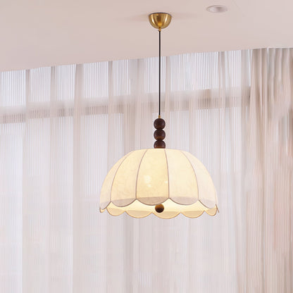 Blossom Fabric Pendant Light Dia 21.7″ x H 10.6″ / Dia 55cm x H 27cm / Beige Pendant light